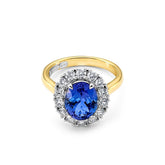 Tanzanite & Diamond Ring - Dracakis Jewellers